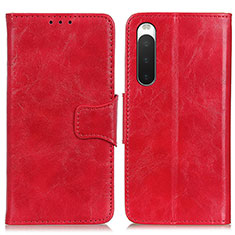 Handytasche Stand Schutzhülle Flip Leder Hülle M02L für Sony Xperia 10 IV Rot