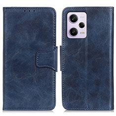 Handytasche Stand Schutzhülle Flip Leder Hülle M02L für Xiaomi Redmi Note 12 Pro 5G Blau