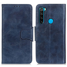 Handytasche Stand Schutzhülle Flip Leder Hülle M02L für Xiaomi Redmi Note 8 (2021) Blau