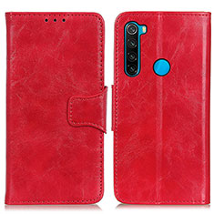 Handytasche Stand Schutzhülle Flip Leder Hülle M02L für Xiaomi Redmi Note 8 (2021) Rot