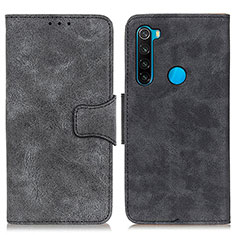 Handytasche Stand Schutzhülle Flip Leder Hülle M03L für Xiaomi Redmi Note 8 (2021) Schwarz