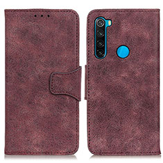 Handytasche Stand Schutzhülle Flip Leder Hülle M03L für Xiaomi Redmi Note 8 (2021) Violett