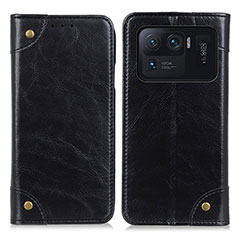Handytasche Stand Schutzhülle Flip Leder Hülle M04L für Xiaomi Mi 11 Ultra 5G Schwarz