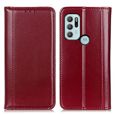 Handytasche Stand Schutzhülle Flip Leder Hülle M05L für Motorola Moto G60s Rot