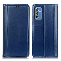 Handytasche Stand Schutzhülle Flip Leder Hülle M05L für Samsung Galaxy M52 5G Blau