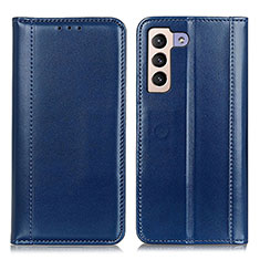 Handytasche Stand Schutzhülle Flip Leder Hülle M05L für Samsung Galaxy S21 Plus 5G Blau