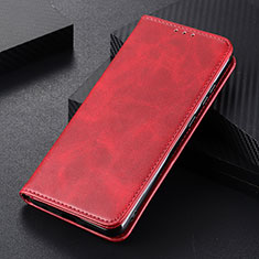 Handytasche Stand Schutzhülle Flip Leder Hülle M05L für Samsung Galaxy S22 Ultra 5G Rot