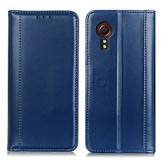 Handytasche Stand Schutzhülle Flip Leder Hülle M05L für Samsung Galaxy XCover 5 SM-G525F Blau