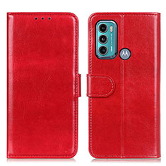 Handytasche Stand Schutzhülle Flip Leder Hülle M07L für Motorola Moto G40 Fusion Rot