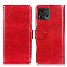Handytasche Stand Schutzhülle Flip Leder Hülle M07L für Motorola Moto G72 Rot