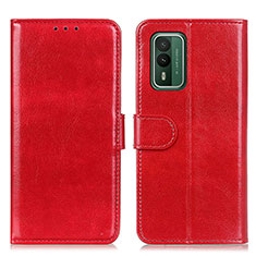 Handytasche Stand Schutzhülle Flip Leder Hülle M07L für Nokia XR21 Rot