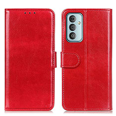 Handytasche Stand Schutzhülle Flip Leder Hülle M07L für Samsung Galaxy M23 5G Rot