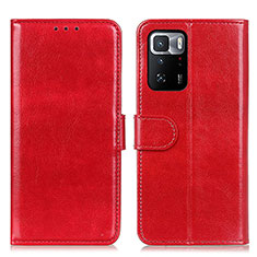 Handytasche Stand Schutzhülle Flip Leder Hülle M07L für Xiaomi Poco X3 GT 5G Rot