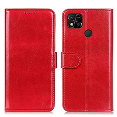 Handytasche Stand Schutzhülle Flip Leder Hülle M07L für Xiaomi Redmi 9 Activ Rot
