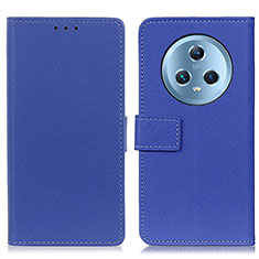 Handytasche Stand Schutzhülle Flip Leder Hülle M08L für Huawei Honor Magic5 5G Blau