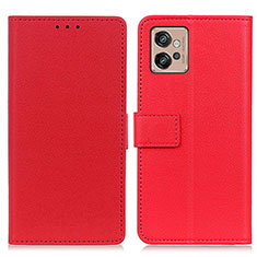 Handytasche Stand Schutzhülle Flip Leder Hülle M08L für Motorola Moto G32 Rot