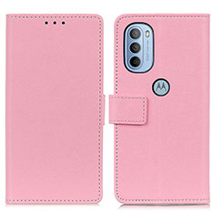 Handytasche Stand Schutzhülle Flip Leder Hülle M08L für Motorola Moto G41 Rosa