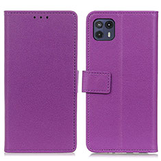 Handytasche Stand Schutzhülle Flip Leder Hülle M08L für Motorola Moto G50 5G Violett