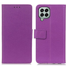 Handytasche Stand Schutzhülle Flip Leder Hülle M08L für Samsung Galaxy M33 5G Violett