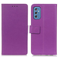 Handytasche Stand Schutzhülle Flip Leder Hülle M08L für Samsung Galaxy M52 5G Violett