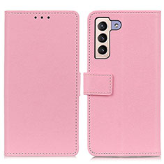 Handytasche Stand Schutzhülle Flip Leder Hülle M08L für Samsung Galaxy S21 5G Rosa