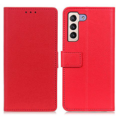 Handytasche Stand Schutzhülle Flip Leder Hülle M08L für Samsung Galaxy S21 Plus 5G Rot