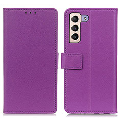 Handytasche Stand Schutzhülle Flip Leder Hülle M08L für Samsung Galaxy S21 Plus 5G Violett