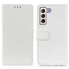 Handytasche Stand Schutzhülle Flip Leder Hülle M08L für Samsung Galaxy S21 Plus 5G Weiß