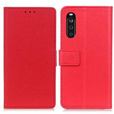 Handytasche Stand Schutzhülle Flip Leder Hülle M08L für Sony Xperia 10 III Rot