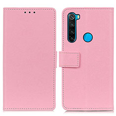 Handytasche Stand Schutzhülle Flip Leder Hülle M08L für Xiaomi Redmi Note 8 (2021) Rosa
