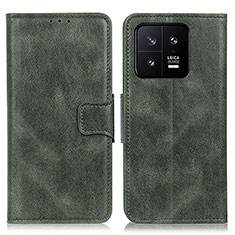 Handytasche Stand Schutzhülle Flip Leder Hülle M09L für Xiaomi Mi 13 5G Grün