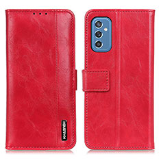 Handytasche Stand Schutzhülle Flip Leder Hülle M11L für Samsung Galaxy M52 5G Rot