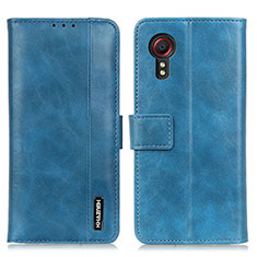 Handytasche Stand Schutzhülle Flip Leder Hülle M11L für Samsung Galaxy XCover 5 SM-G525F Blau