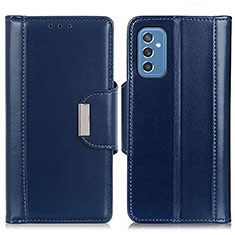 Handytasche Stand Schutzhülle Flip Leder Hülle M13L für Samsung Galaxy M52 5G Blau