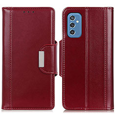 Handytasche Stand Schutzhülle Flip Leder Hülle M13L für Samsung Galaxy M52 5G Rot