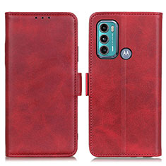 Handytasche Stand Schutzhülle Flip Leder Hülle M15L für Motorola Moto G60 Rot