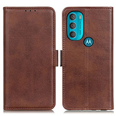 Handytasche Stand Schutzhülle Flip Leder Hülle M15L für Motorola Moto G71 5G Braun