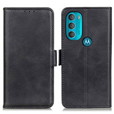 Handytasche Stand Schutzhülle Flip Leder Hülle M15L für Motorola Moto G71 5G Schwarz