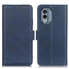 Handytasche Stand Schutzhülle Flip Leder Hülle M15L für Nokia X30 5G Blau