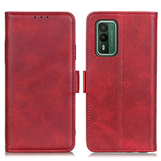 Handytasche Stand Schutzhülle Flip Leder Hülle M15L für Nokia XR21 Rot