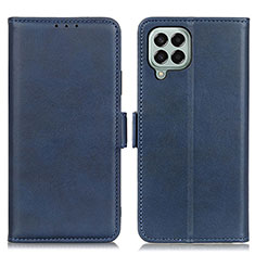 Handytasche Stand Schutzhülle Flip Leder Hülle M15L für Samsung Galaxy M33 5G Blau