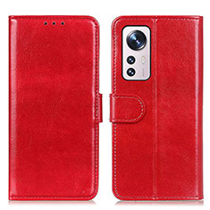 Handytasche Stand Schutzhülle Flip Leder Hülle M15L für Xiaomi Mi 12X 5G Rot