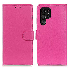Handytasche Stand Schutzhülle Flip Leder Hülle M18L für Samsung Galaxy S21 Ultra 5G Pink