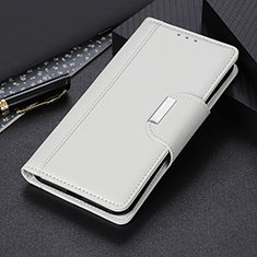 Handytasche Stand Schutzhülle Flip Leder Hülle M22L für Samsung Galaxy S21 Ultra 5G Weiß