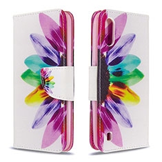 Handytasche Stand Schutzhülle Flip Leder Hülle Modisch Muster B01F für Samsung Galaxy A01 SM-A015 Plusfarbig