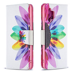 Handytasche Stand Schutzhülle Flip Leder Hülle Modisch Muster B01F für Samsung Galaxy M32 5G Plusfarbig