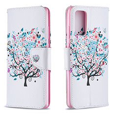Handytasche Stand Schutzhülle Flip Leder Hülle Modisch Muster B01F für Samsung Galaxy Note 20 5G Weiß