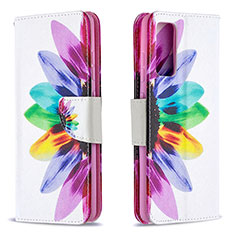 Handytasche Stand Schutzhülle Flip Leder Hülle Modisch Muster B01F für Samsung Galaxy S20 Lite 5G Plusfarbig
