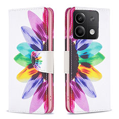 Handytasche Stand Schutzhülle Flip Leder Hülle Modisch Muster B01F für Xiaomi Redmi Note 13 5G Plusfarbig