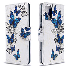 Handytasche Stand Schutzhülle Flip Leder Hülle Modisch Muster B03F für Samsung Galaxy S20 5G Blau